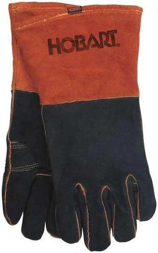 Main image of HOBART 770439 MIG Welding Gloves, Cowhide Palm, XL, PR