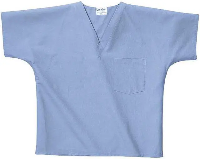 Alt view image 2 of 2 - LANDAU 7502RWPMED Scrub Shirt,M,Wine,Unisex