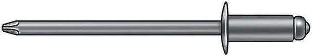 Main image of STANLEY ENGINEERED FASTENING SD48BS201 Blind Rivet, Dome Head, 1/8 in Dia., 5/8