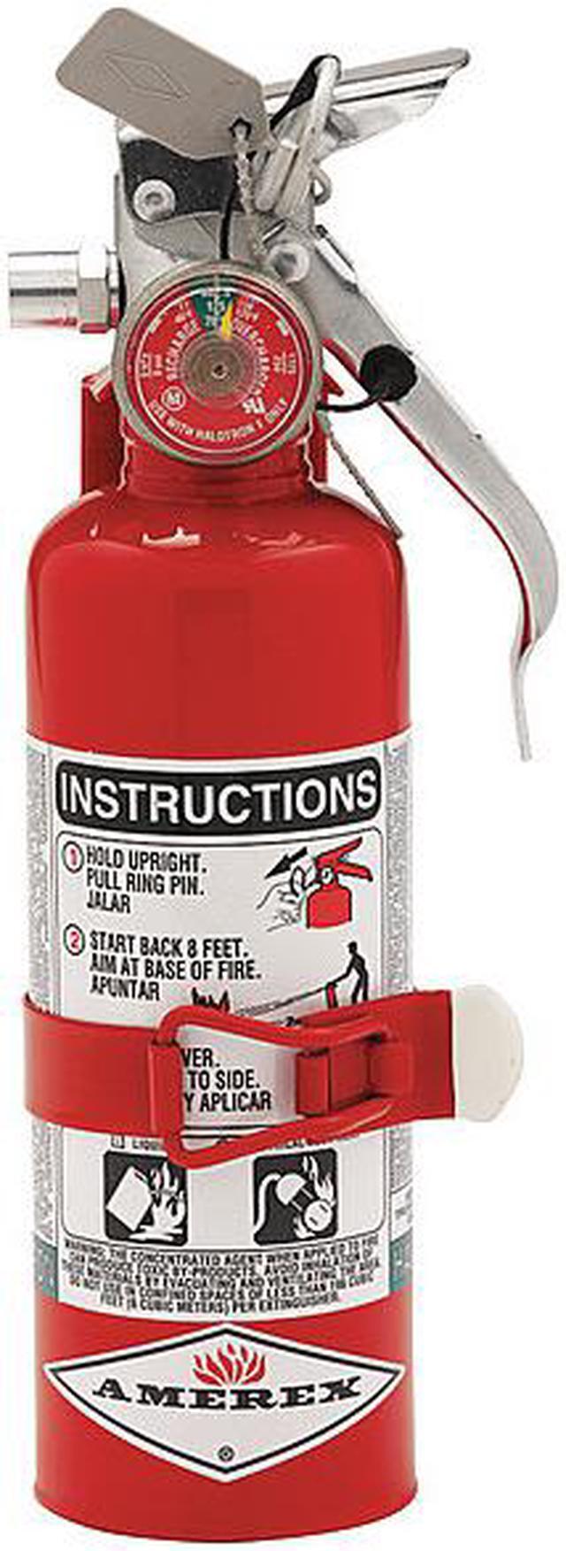 Alt view image 3 of 4 - AMEREX 398 Fire Extinguisher, 2A:10B:C, Halotron, 15.5 lb