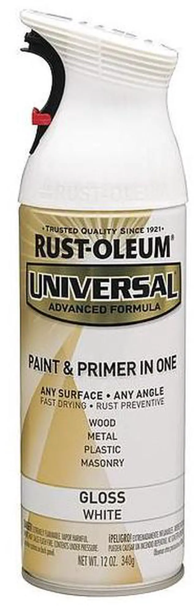 Alt view image 3 of 7 - RUST-OLEUM 245199 Spray Paint, White, Gloss, 12 oz.