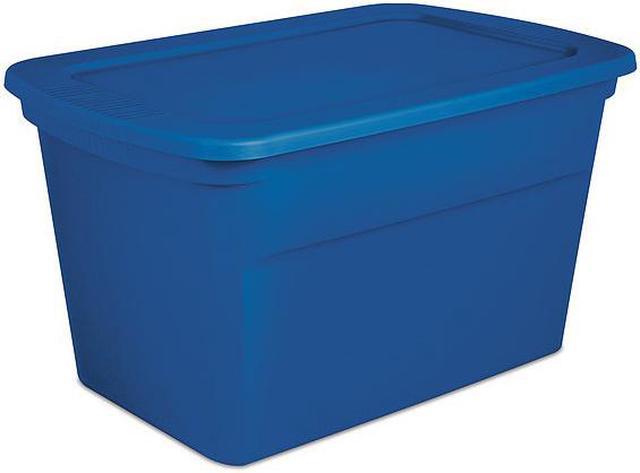 Sterilite 17367406 30 Gallon Blue Stor Tote: Storage Totes 65 to 120 Quarts  - To 224 Cubic Feet (073149736741-2)