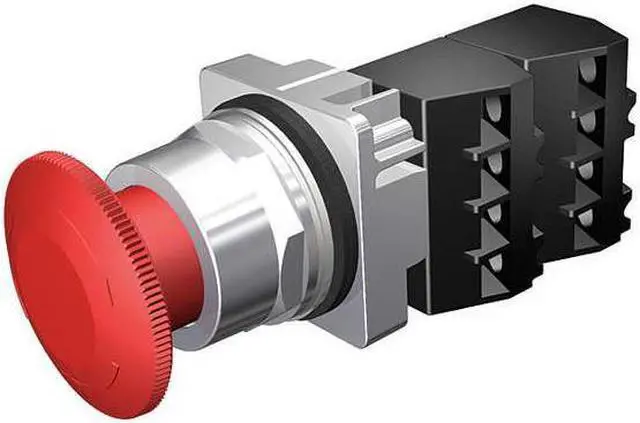 Alt view image 2 of 3 - Siemens Non-Illuminated Push Button 30mm Red  Metal  52PR8W2G