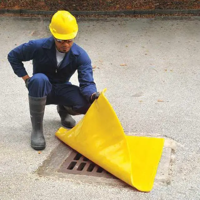 Main image of CONDOR 48FZ13 Drain Seal,36inLx36inWx3/8in Thick,Yllw