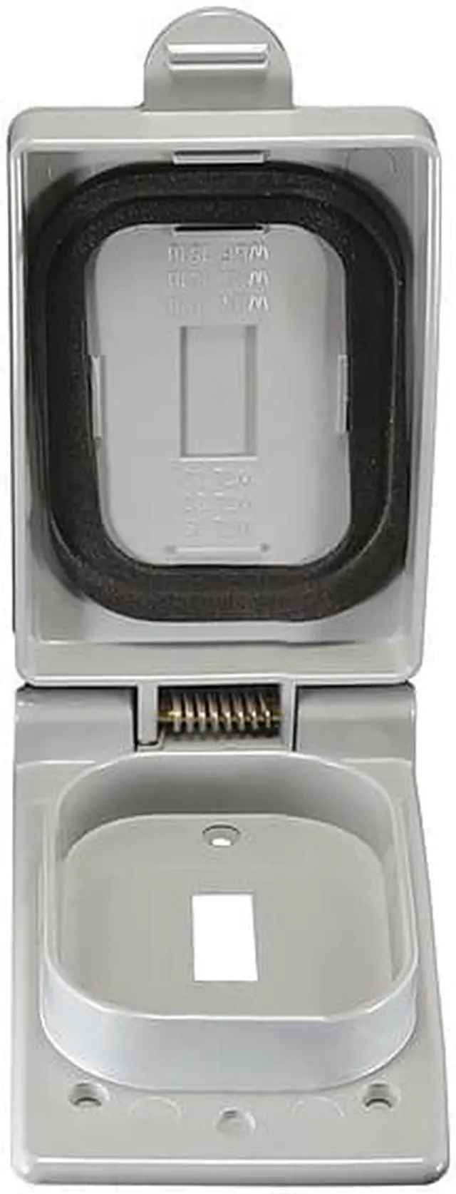 Alt view image 4 of 7 - CANTEX 5133361 1 -Gang Vertical Weatherproof Cover, 3" W, 1" H