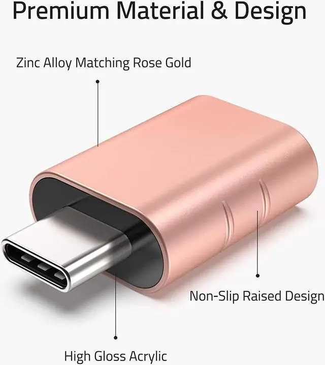 Alt view image 3 of 7 - USB C to USB Adapter [2 Pack] USB C Male to USB3 Female Adapter Compatible with iMac 2021 iPad Mini/Pro 2021 MacBook Pro 2020 MacBook Air 2020 and Other Type C Devices