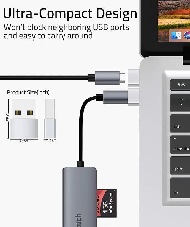Alt view image 7 of 7 - USB C Female to USB A Male Adapter 3 Pack Type C Charger Cable Power Adapter Compatible with iPad Air 6 iPhone 16/15/14/13 Pro Max Apple Watch Series 9/8/7 Samsung Galaxy S20 etc Silver
