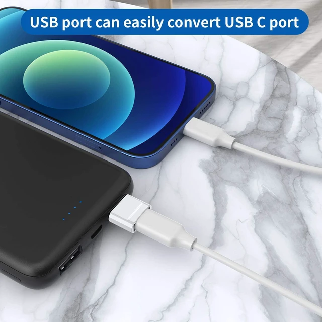 Alt view image 4 of 7 - USB C Female to USB Male Adapter (4-Pack) Type C to USB A Charger Cable Adapter for iPhone 11 12 13 14 15 Pro Max Galaxy S24 S23 S22 Ultra Google Pixel 7 5 3 iWatch Watch Series 7 8 SE