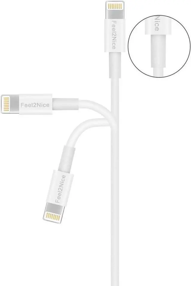 Alt view image 2 of 7 - 5 Pack (Apple MFi Certified) iPhone Charger 10 ft,Long Lightning Cable 10 Foot,High Fast 10 Feet Apple Charging Cables Cord Connector for iPhone 12 Mini 12 Pro Max 11 Pro MAX XS Xr X 6 AirPods