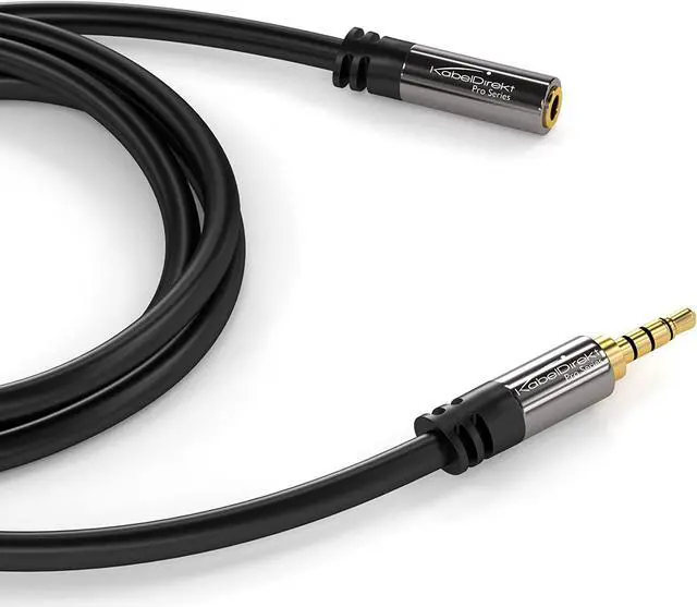 Alt view image 2 of 6 - KabelDirekt – (10 feet Headset Extension Cable (3.5mm Male to 3.5mm Female) - Pro Series