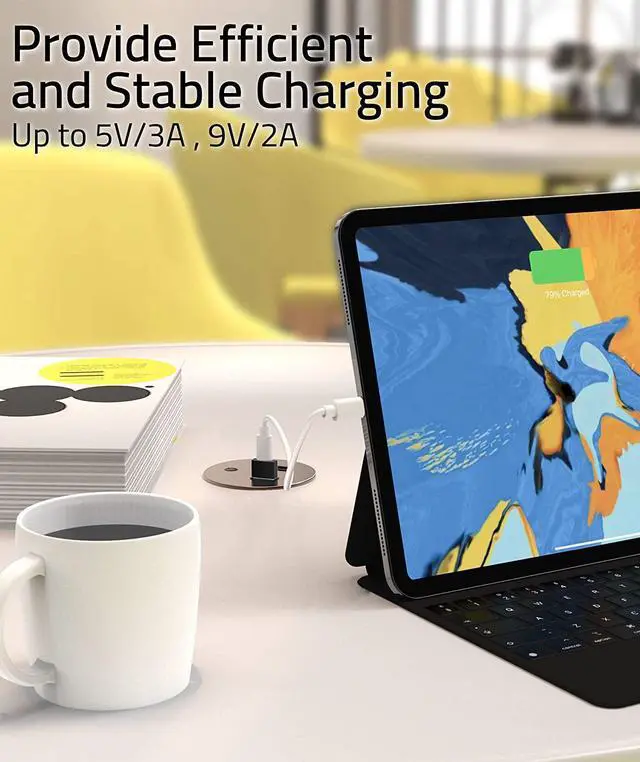 Alt view image 3 of 7 - USB C Female to USB Male Adapter Pack of 3 Type C to USB A Converter Compatible with iPhone 16/15/14/13 Pro Max iPad Air 6  Watch Series 9/8/7 AirPods 3  Galaxy etc Black