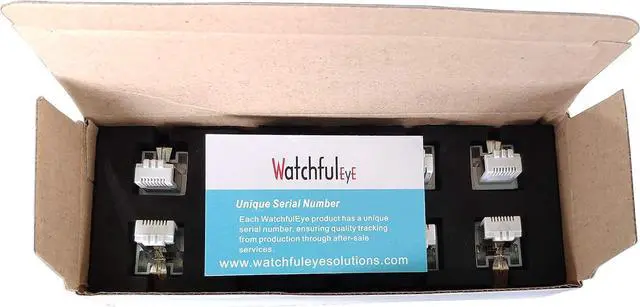 Alt view image 2 of 7 - WTH-SG/RJ45-S x10pcs Direct in Line Plug-in Ethernet Surge Protector