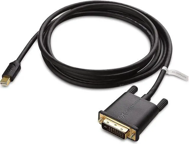 Alt view image 2 of 5 - Cable Matters Mini DisplayPort to DVI Cable (Mini DP to DVI Cable) in Black 6 Feet - Thunderbolt and Thunderbolt 2 Port Compatible