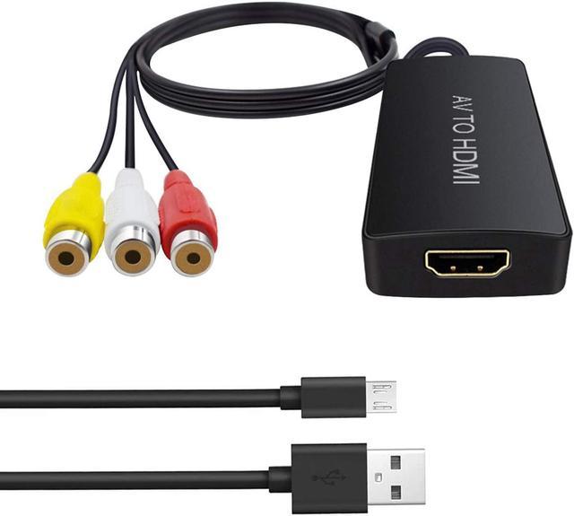HDMI to RCA AV Composite Adapter Audio Video Converter Cable NES
