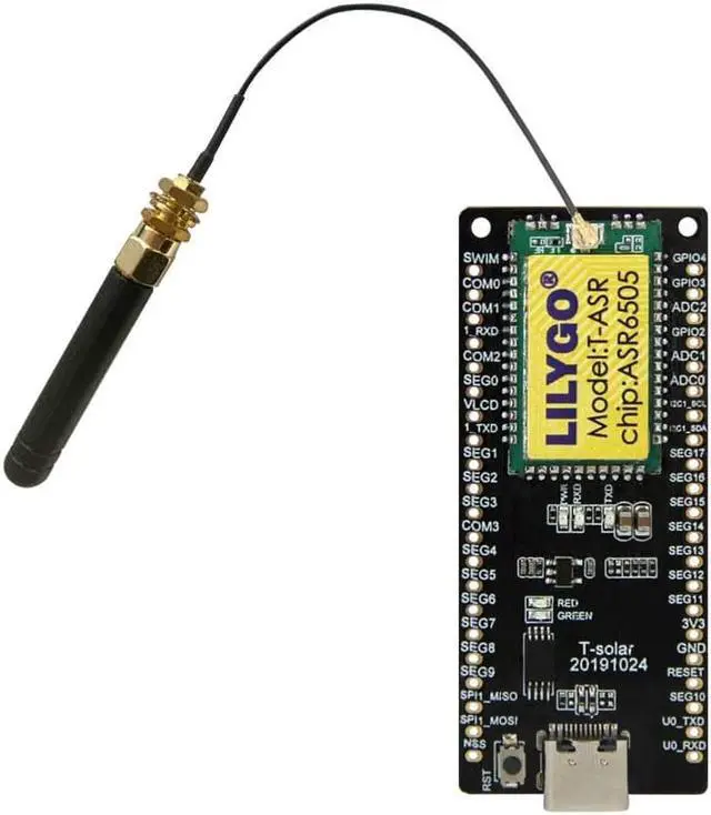 Alt view image 2 of 7 - Solar Development Board ASR6505 Integrated SX1262Lora Module Solar Power Supply Interface (915MHz)