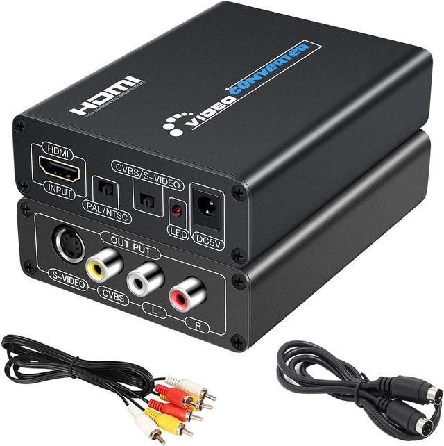 EASYCEL HDMI to S-Video Converter with S-Video and RCA Cables HDMI to RCA Converter HDMI to Composite Converter HDMI to AV CVBS Audio Video Converter Audio Video Converters - Newegg.com