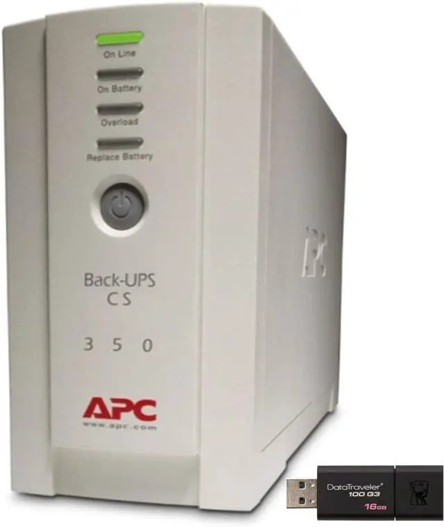 Main image of APC Back UPS PRO BK350 Tower UPS Bundle with 16GB DataTraveler USB Drive