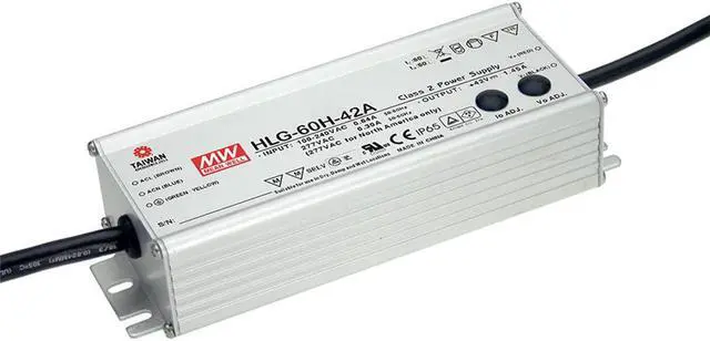Main image of MW Mean Well HLG-60H-48A 48V 1.3A 60W Single Output LED Switching Power Supply