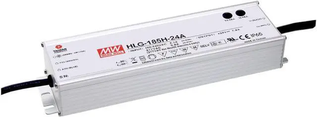 Main image of MW Mean Well HLG-185H-42 42V 4.4A 184.8W Single Output Switching LED Power Supply with PFC