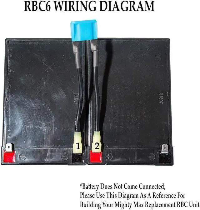 Alt view image 2 of 2 - RBC6 UPS Complete Replacement Battery Kit for APC SMC1500I