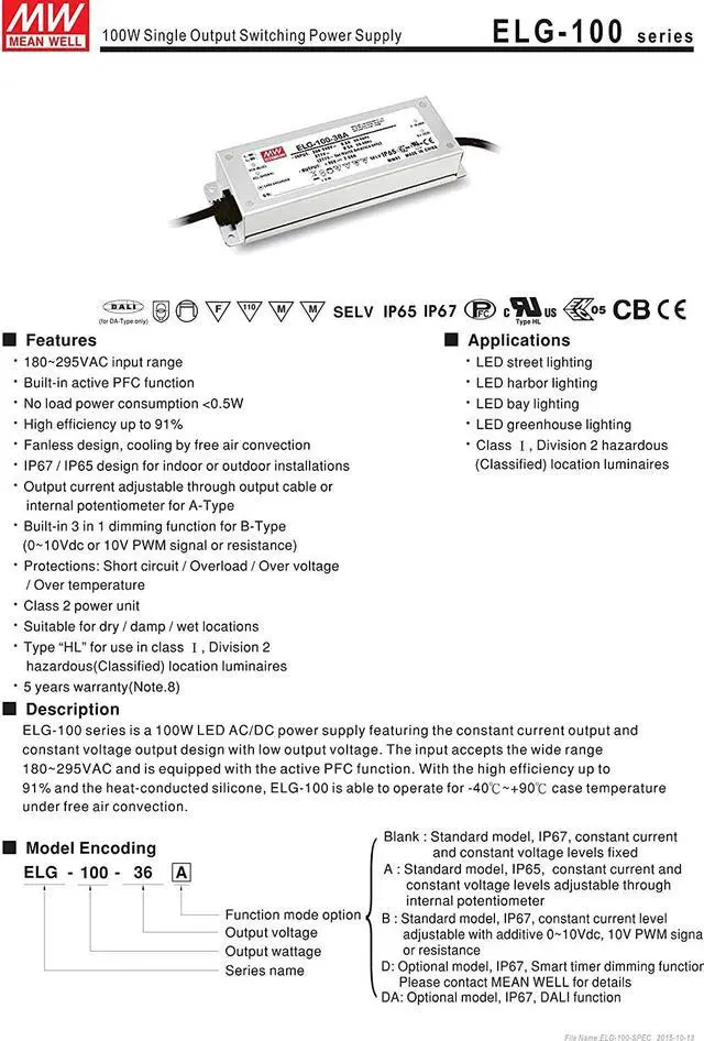Alt view image 2 of 7 - MEAN WELL UHP-350-12 12V 29A 350W SlimType LED Power Supply
