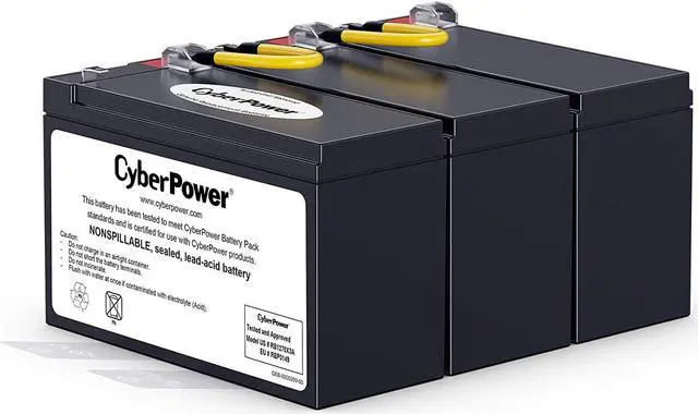 Main image of CyberPower RB1270X3A UPS Replacement Battery Cartridge, UPS Replacement Battery Cartridge, Maintenance-Free, User Installable, 12V/7Ah