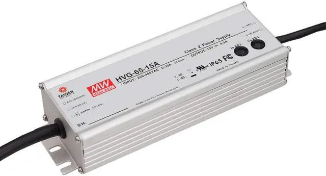Main image of HVG-65-12B AC to DC Switching Power Supply Single Output with PFC Function 12 Volts 5 Amps 60 Watts - Model B