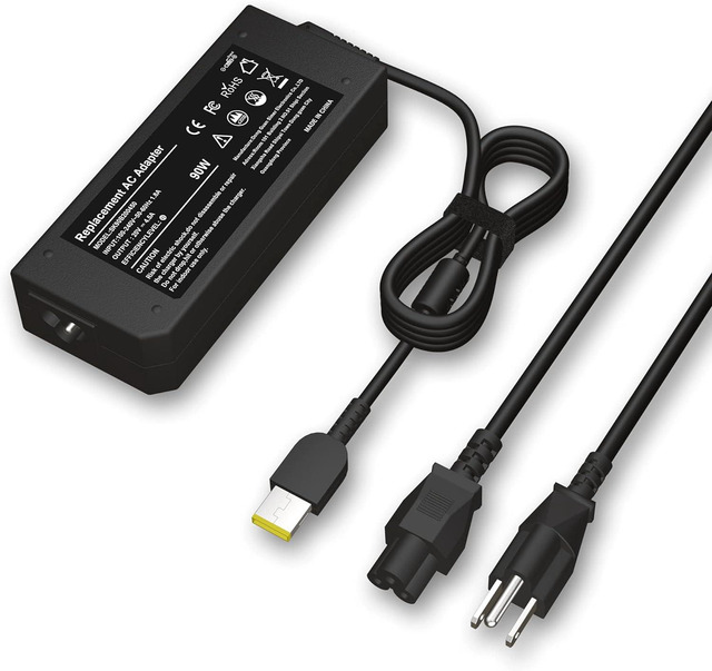 90W AC Adapter Charger For Lenovo ThinkPad X/T/Edge Series – 20V 4.5A – 7.9*5.5mm Tip – 3 Year Warranty