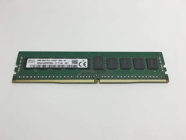 Main image of Hynix Server Memory 8GB PC4-17000 DDR4-2133MHz ECC Registered CL15 288-Pin DIMM 1.2V Dual Rank Memory Module Mfr P/N HMA41GR7MFR8N-TF