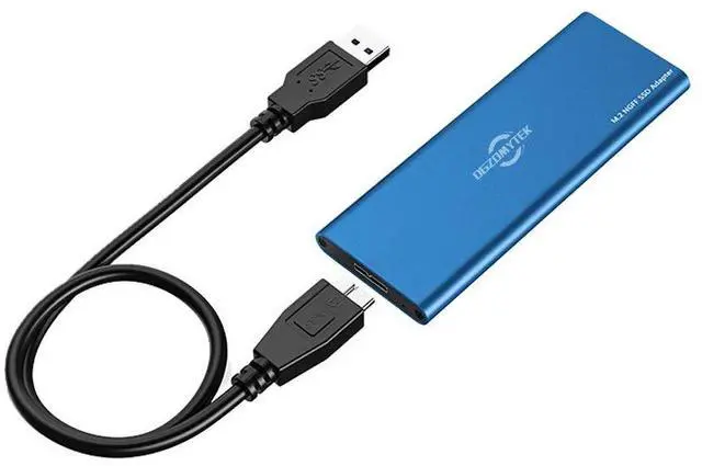 Main image of DGZOMYTEK M.2 SATA SSD to USB 3.0 External SSD Reader Converter Adapter Enclosure with UASP, Support NGFF M.2 2280 2260 2242 2230 SSD with Key B/Key B+M (M.2 NGFF to USB3.0 (Blue)