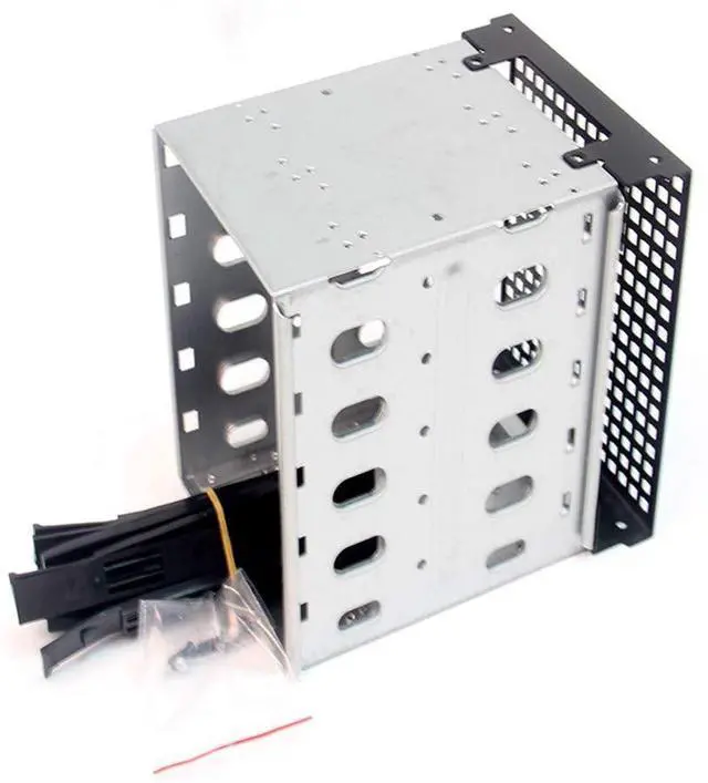 Alt view image 5 of 7 - NWHEBET Rack Case 5.25 Inch to 5x3.5 Inch SATA SAS HDD Cage Rack, Hard Driver Tray Caddy with Fan Space,Hard Drive Caddy Internal Bracket Converter Metal Material Mobile Rack Holder