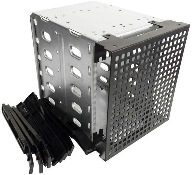 Alt view image 7 of 7 - NWHEBET Rack Case 5.25 Inch to 5x3.5 Inch SATA SAS HDD Cage Rack, Hard Driver Tray Caddy with Fan Space,Hard Drive Caddy Internal Bracket Converter Metal Material Mobile Rack Holder