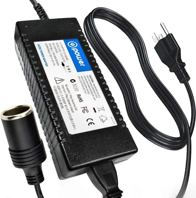 Main image of T-Power Wall to Car Plug Converter Ac Adapter for Koolatron 18 Quart P20 Compact 12 Volt Cooler, Koolatron D25 Cooler, Warmer with 12VDC10A Power Supply