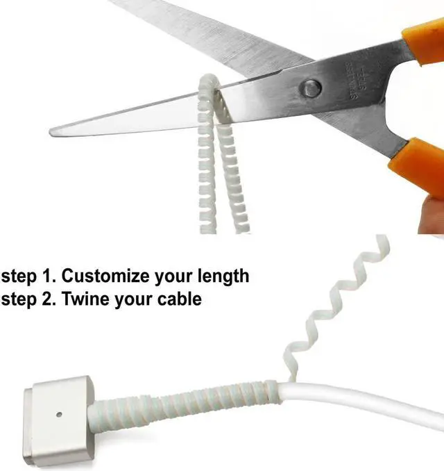 Alt view image 4 of 6 - Charger Cable ProtectorMAC-Book Adapter Cable Saver Compatible with 45W/60W/85W, Dual Ends Protector,1Pack
