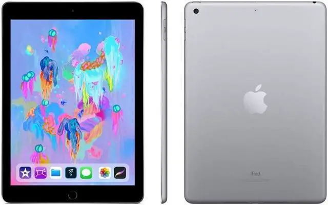 Alt view image 2 of 3 - Apple 9.7" iPad (Early 2018, 32GB, Wi-Fi Only, Space Gray) (Scratches)