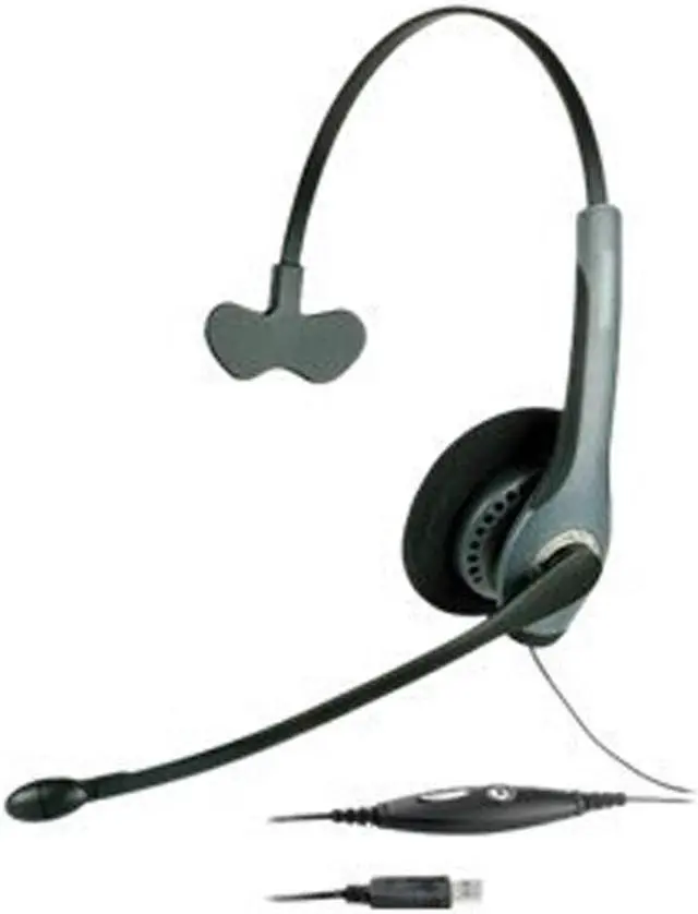 Main image of Jabra GN2000 Monaural CIPC Plug-and-Play NC USB Wired Headset - Sound Normalizing Technology
