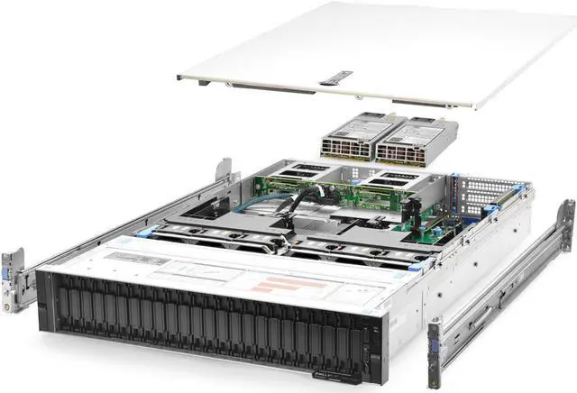 Main image of Dell PowerEdge R740xd Server 2x Gold 6150 2.70Ghz 36-Core 768GB H740P Rails