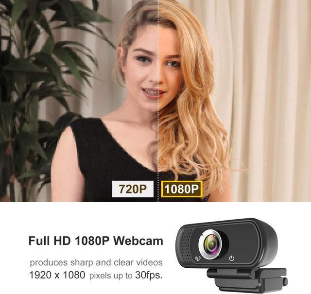 Alt view image 6 of 13 - Webcam 1080p HD Computer Camera - Microphone Laptop USB PC Webcam, HD Full Gaming Computer Camera, Recording Pro Video Web Camera for Calling, Conferencing, 110-Degree Live Streaming Widescreen Webcam