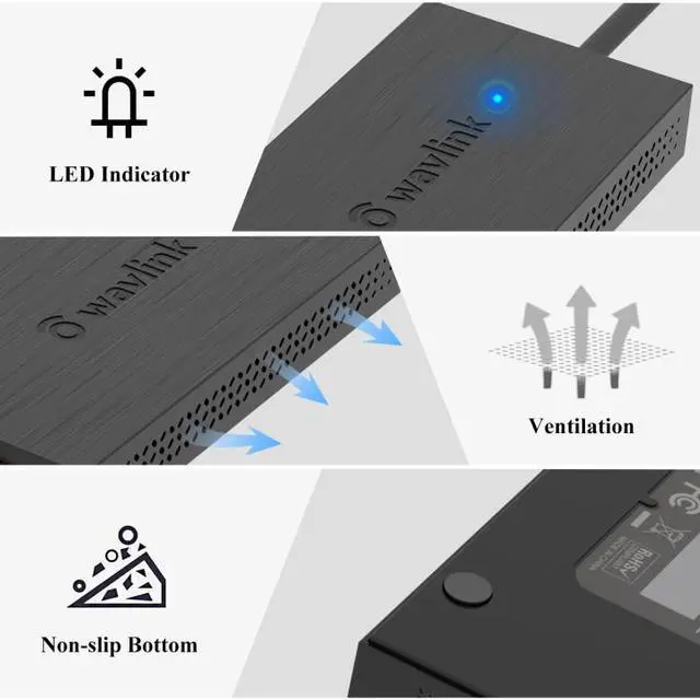 Alt view image 6 of 7 - Wavlink USB3.0 to HDMI 4K Video Graphic Converter, 3840×2160 Multi-Display Adapter, Support Laptop TV PC with Windows 7/8/8.1/10 Mac OS 10.10 or above, Chrome.With a USB3.0 to Type-c converter