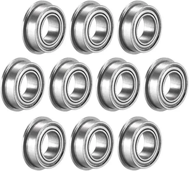 Main image of MF95zz Flange Ball Bearing 5x9x3mm Double Metal Shielded (GCr15) Chrome Steel Bearings 10pcs