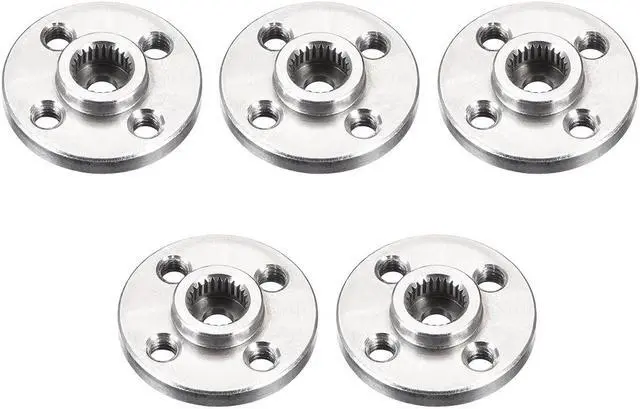 Main image of Servo Arm Horn Aluminum 25T Silver, MG995, MG996, for Hitec, Parallax, Futaba, 5pcs