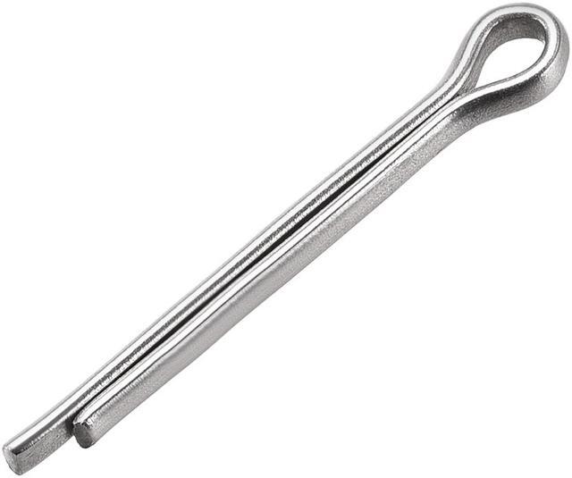 2.7mm x 25mm 304 Stainless Steel 2-Prongs Silver Tone 30Pcs Split Cotter Pin 