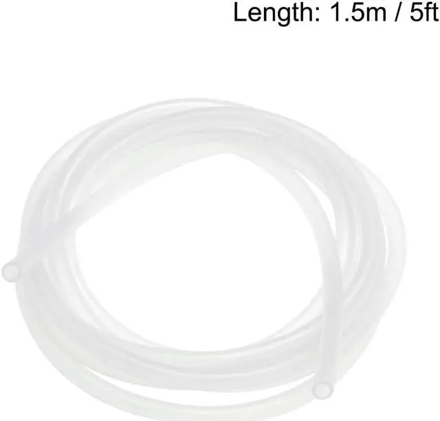 Alt view image 3 of 3 - Silicone Tubing, 1/8 Inch ID x 5/32 Inch OD 5ft Rubber Tube High Temp for Pump Transfer, Clear