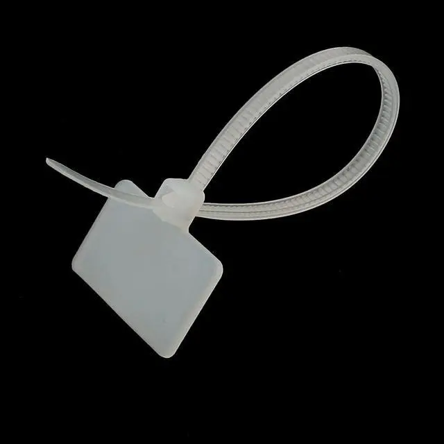 Alt view image 2 of 2 - Unique Bargains 100 Pcs HCT-110 Nylon Zip Ties Write On Wire Cord Power Cable Label Mark Tags