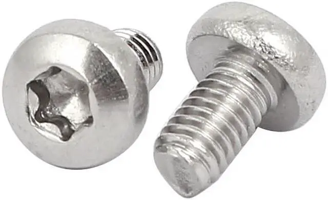 Alt view image 2 of 3 - M3x5mm 304 Stainless Steel Button Head Torx Screws Bolts T10 Drive 30pcs