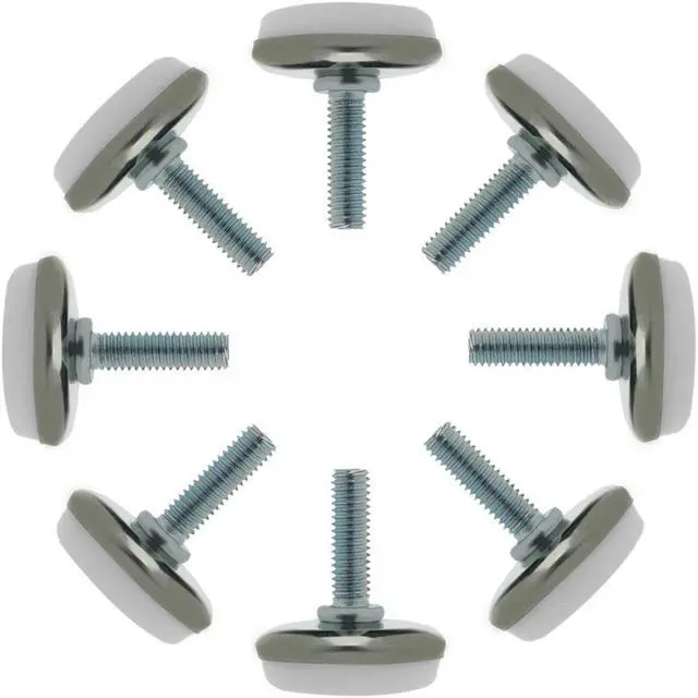 Main image of M6 x 20 x 30 Leveling Feet Protector Floor Round Base Leveler for Desk Leg 8pcs