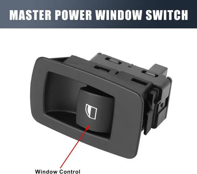 Alt view image 3 of 6 - 61316951956 Automobile New Front Right Side Master Power Window Control Switch for 2006-2009 BMW 550i