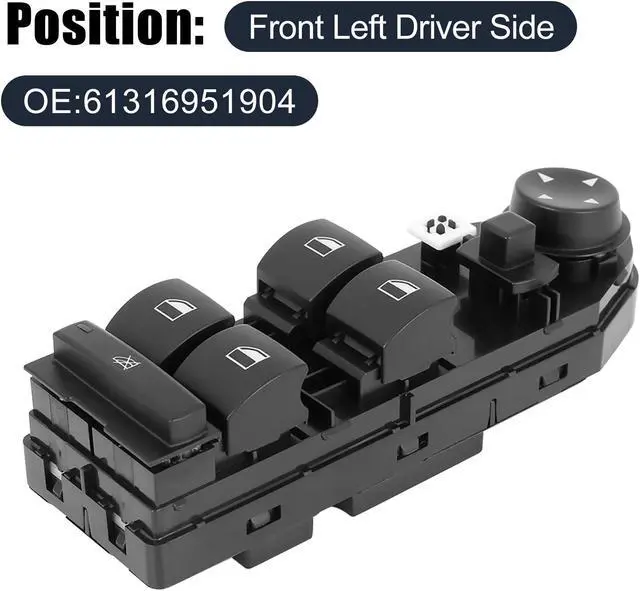 Alt view image 2 of 7 - 61316951904 Automobile New Front Left Side Master Power Window Control Switch for 2006-2007 BMW M5