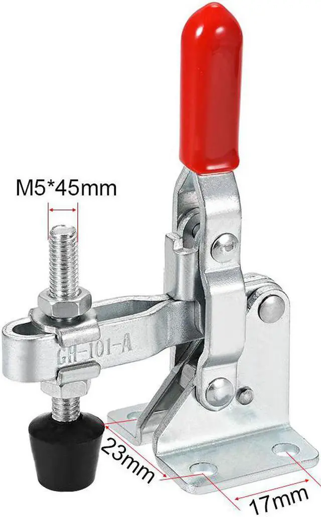 Alt view image 2 of 2 - 5 Pcs Hand Tool Vertical Toggle Clamp Quick Release Clamp 110 lbs/50kg Holding Capacity