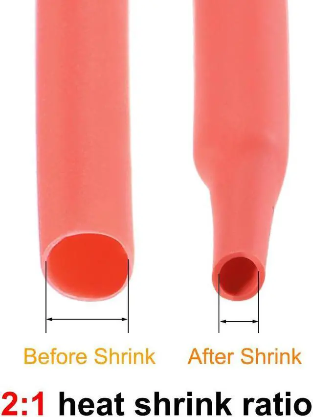 Alt view image 5 of 7 - Heat Shink Tubing, 1/2"(12mm) Dia 20mm Flat Width 2:1 Ratio Shrinkable Tube Cable Sleeve 7m - Green